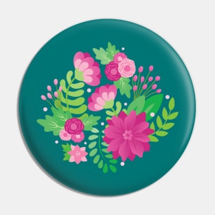 Pink flowers Pin