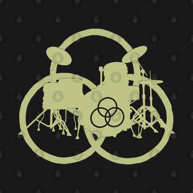 Drums Bonzo Moby Drummer Drumset Drumkit Symbol Gifts For Drummers by blueversion