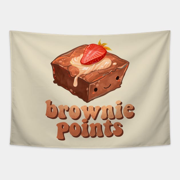 Brownie Points Tapestry by Claire Lin