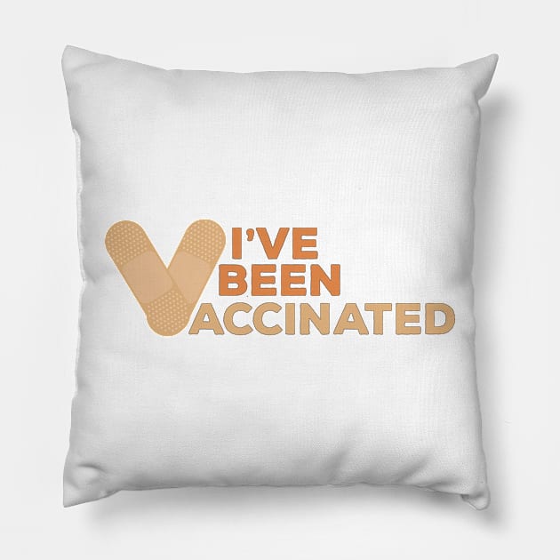 I've Been Vaccinated Pillow by DiegoCarvalho