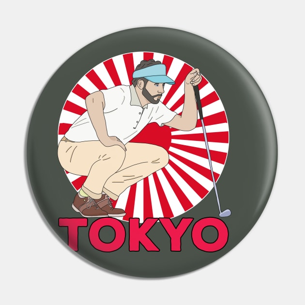 Tokyo Golf Pin by DiegoCarvalho