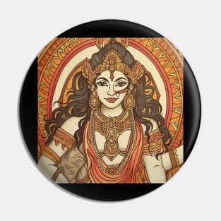 Durgan indian deity Pin