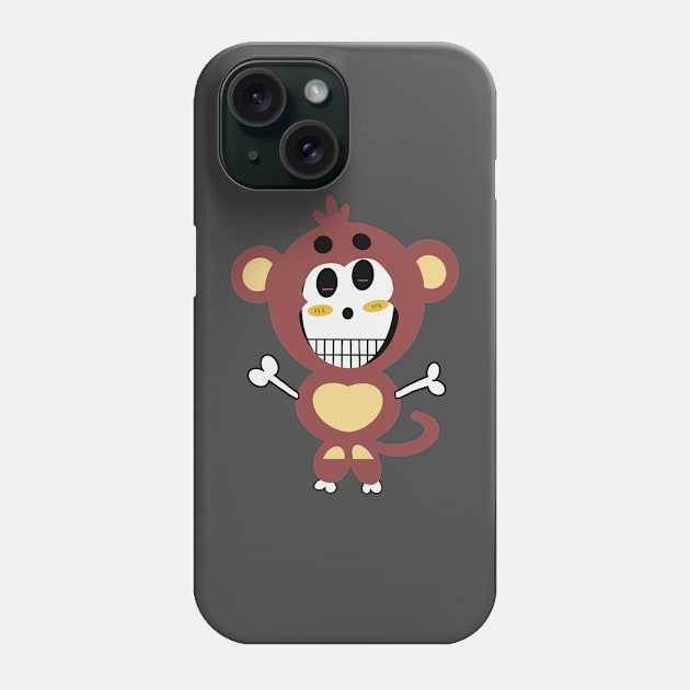 Cute skeletons doodle style Phone Case by Sumet