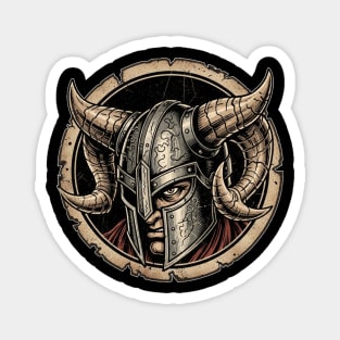 Nordic Warrior Horned Helmet Magnet
