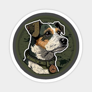 Jack Russell Terrier Camouflage Motif Magnet