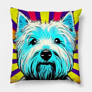 Westie Pop Art Pillow