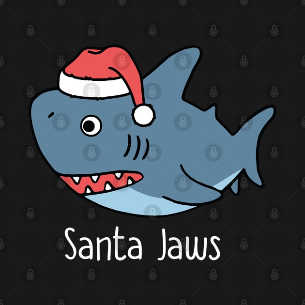 Cute Santa Jaws Funny Santa Claus Shark L:over Gift by BadDesignCo