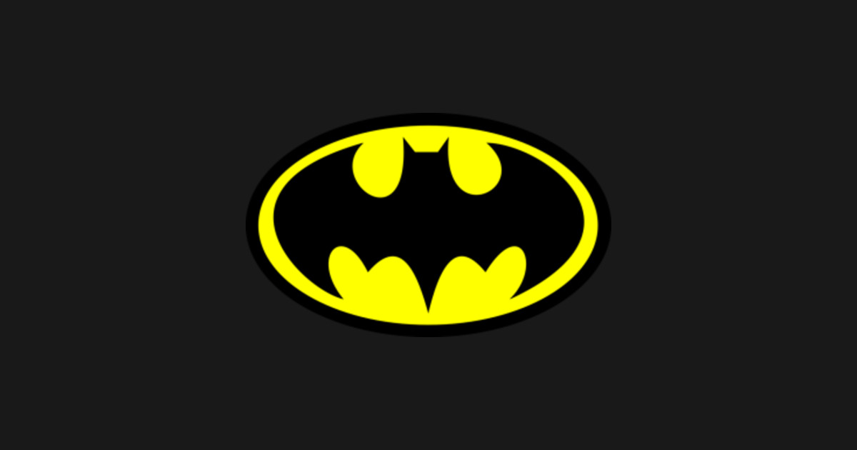 Batman Classic Yellow Spotlight Logo Batman Kids TShirt TeePublic