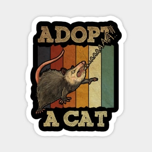 ADOPT A CAT VINTAGE Magnet