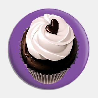 Chocolate Cupcake with Love Pin