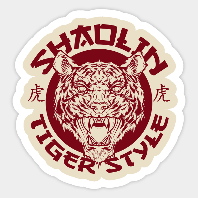 Shaolin Tiger Style - Tiger - Sticker