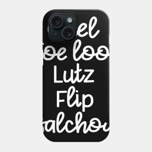 Figure Skating - Axel Toe Loop Flip Lutz Salchow Phone Case