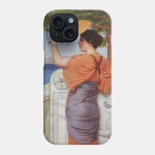 On the Balcony by John William Godward Phone Case