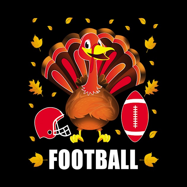 Funny Thanksgiving Football Turkey Autumn by loveshop