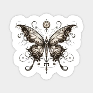 Frilly Steampunk Butterly Magnet