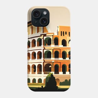 Vibrant Colosseum: A Roman Dream Phone Case