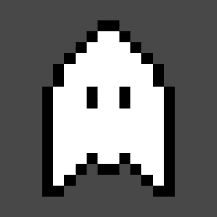 Cute Halloween Ghost Pixel art T-Shirt