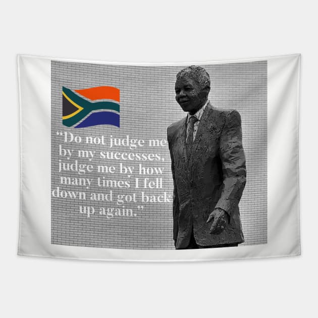 Nelson Mandela - Make Mistakes Tapestry by Raw Designs LDN