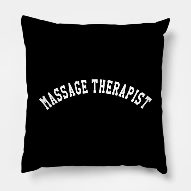 Massage Therapist Pillow by KC Happy Shop