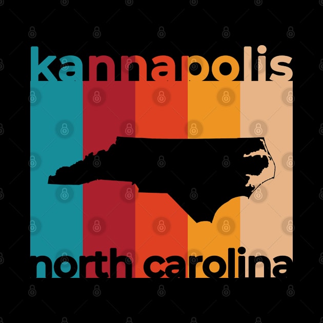 Kannapolis North Carolina Retro by easytees