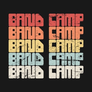 Retro 80s BAND CAMP Text | Marching Band T-Shirt