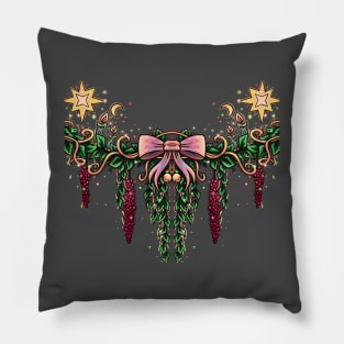 Christmas decorations bow Pillow