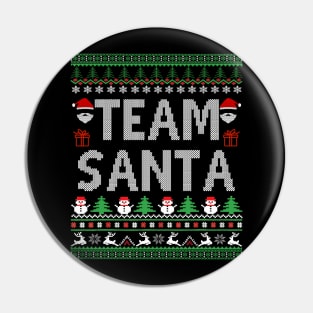 Team santa christmas Pin