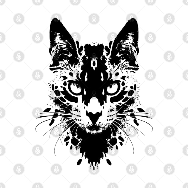 Cute Cat Illusion Design, Funny Cat Lover Gift Idea by PugSwagClothing