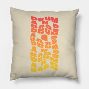 drum and bass themed design Pillow