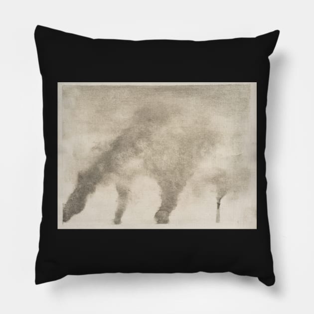 Factory Smoke Pillow by EdgarDegas