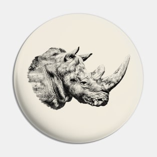 Rhinoceros Pin