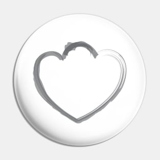 Mutant Heart Grey Pin