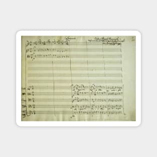 Mozart | Lacrimosa | original manuscript score Magnet