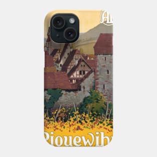 Vintage Travel Poster France Riquewihr Phone Case