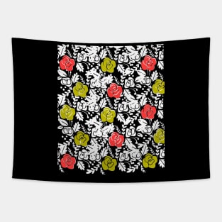 Colourful Flower Roses Tapestry