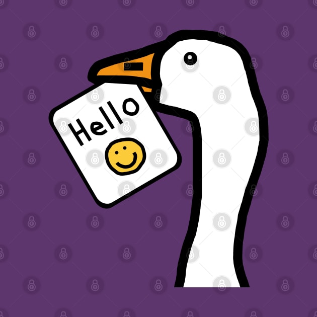 Portrait of a Goose with Stolen Greeting by ellenhenryart