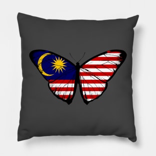 Vintage Malaysia Butterfly Moth | Justice for Malaysia  and Stand with Malaysia Pillow