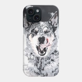 Wolf snow dog Phone Case