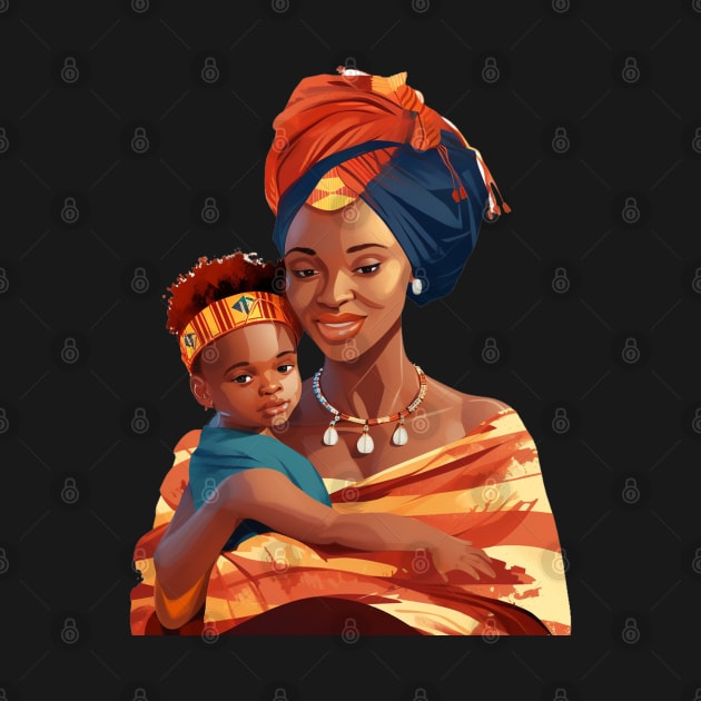 African Mother And Child by Merchweaver