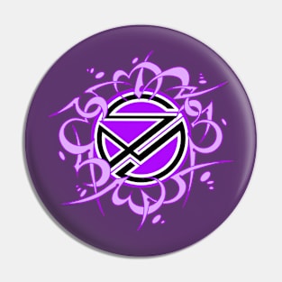 Sinister Motives tribal purple Pin
