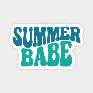 Summer Babe. Fun Summer, Beach, Sand, Surf Quote. Magnet