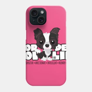 DGBigHeads - BorderCollie B&W Phone Case