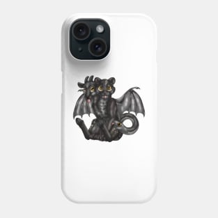 Chimera Cubs: Black Asian Golden Cat Phone Case