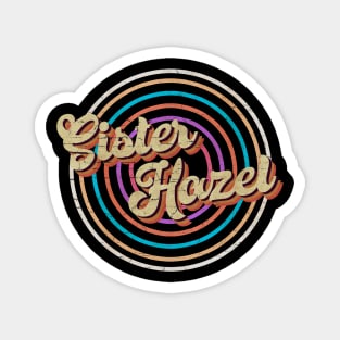 vintage circle line color Sister Hazel Magnet