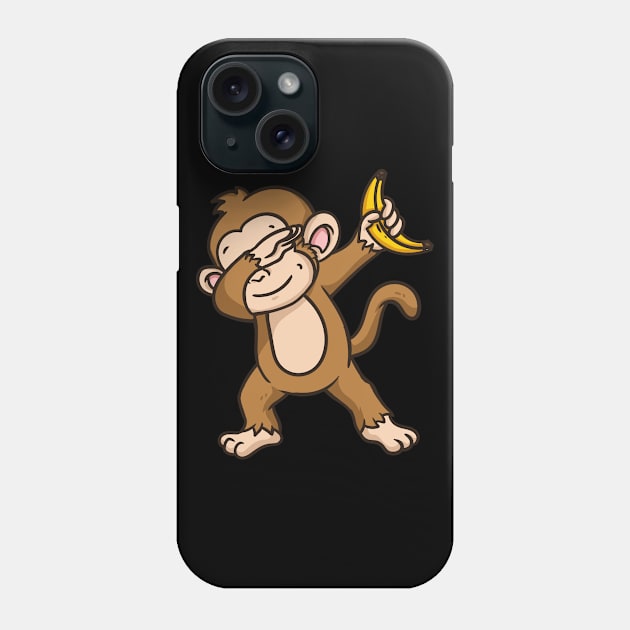 Monkey Banana Dabbing Phone Case by CreativeGiftShop