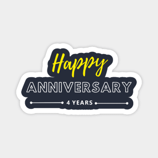 Happy Anniversary | 4 Year Magnet