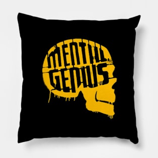 MENTAL GENIUS - Collector yellow edition Pillow