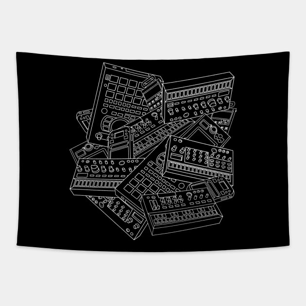 LoFi bw Tapestry by comecuba67