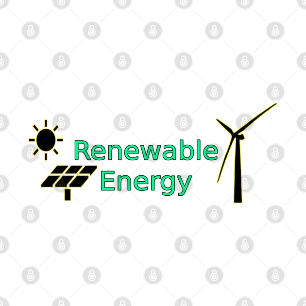 Renewable Energy Logo Solar Panels Wind Turbine by starcraft542