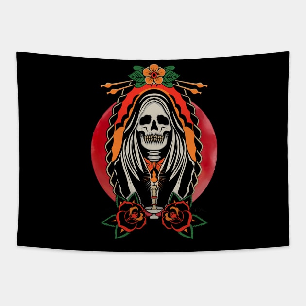 Grimreaper Red Moonlight Tapestry by Suga Collection